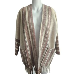 Rynning & Ihlen Handwoven In Norway Wool Shrug Cardigan Size M/L Lagenlook Boho